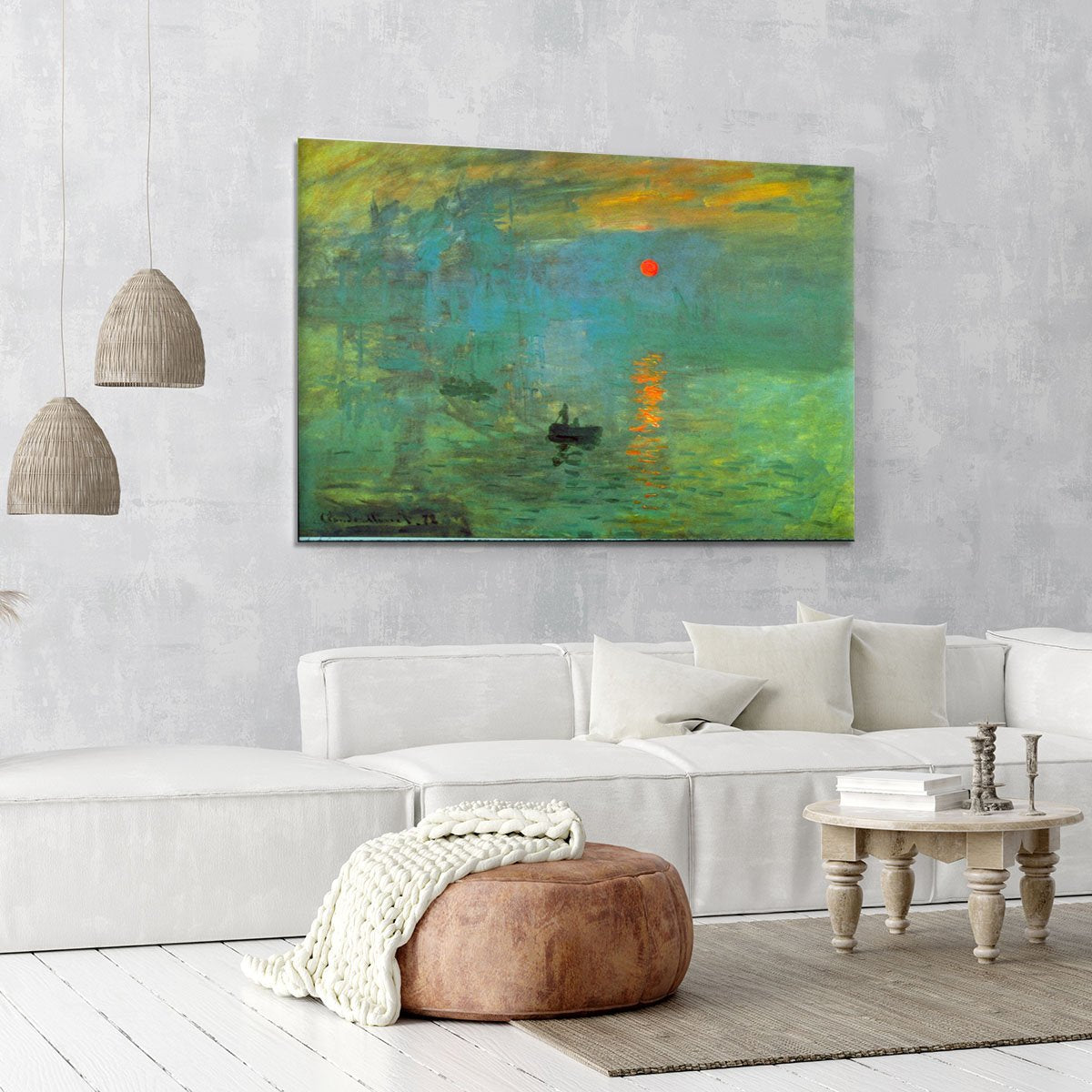 Sunrise by Monet Canvas Print or Poster
