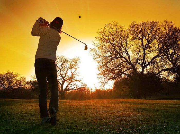 Sunset Golf Wall Mural Wallpaper