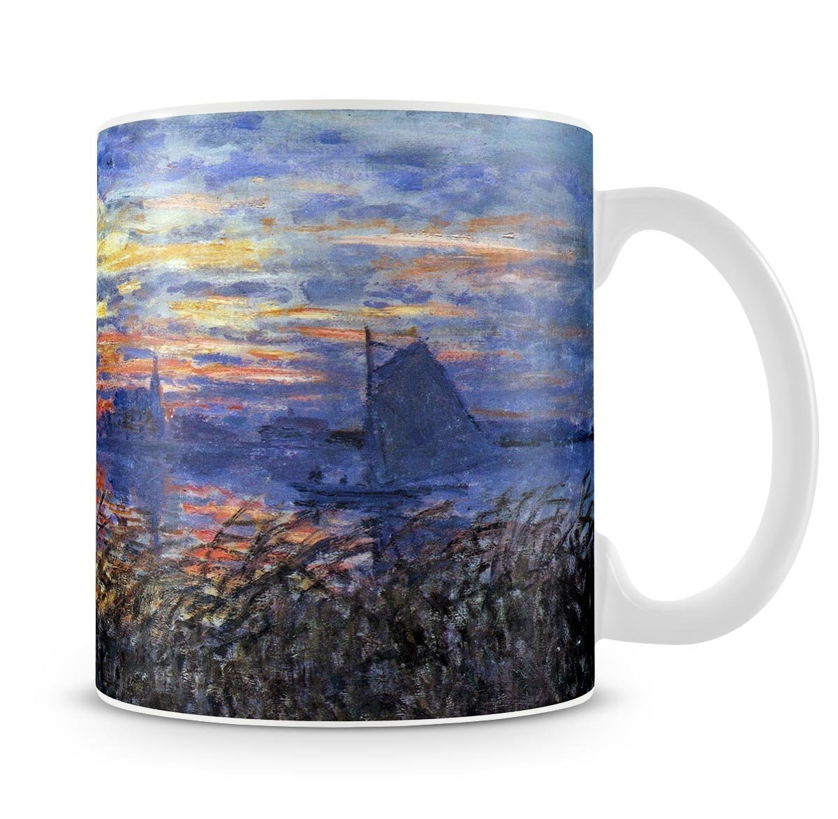 Sunset on the Seine by Monet Mug - Canvas Art Rocks - 4