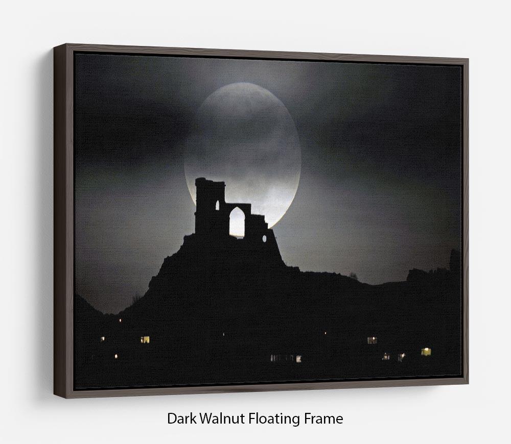 Super Moon at Mow Cop Floating Frame Canvas - Canvas Art Rocks - 5