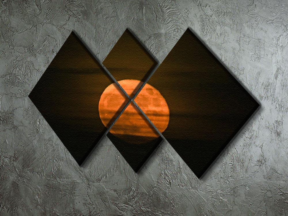 Super moon 4 Square Multi Panel Canvas - Canvas Art Rocks - 2