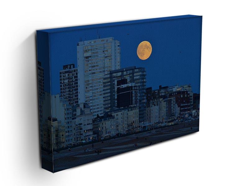 Super moon over Brighton Canvas Print or Poster - Canvas Art Rocks - 3