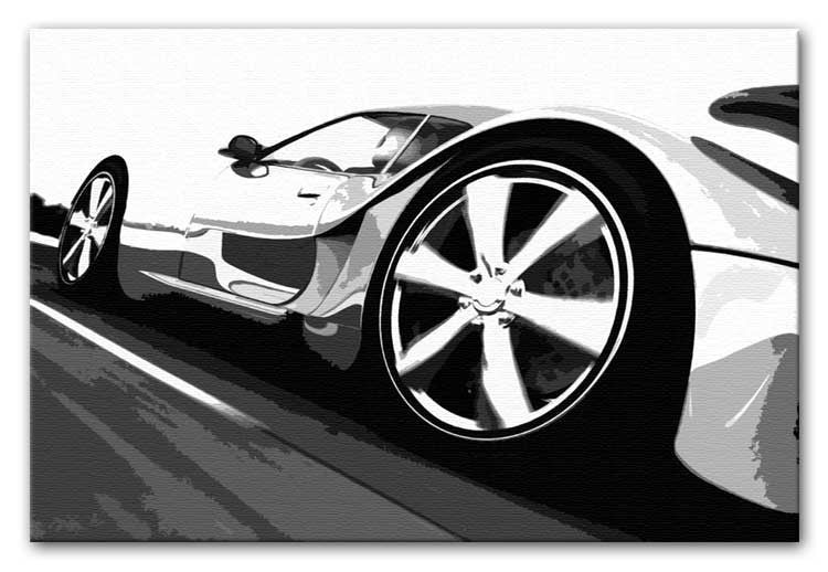 Supercar Close-Up Print - Let It Rip - Canvas Art Rocks - 1