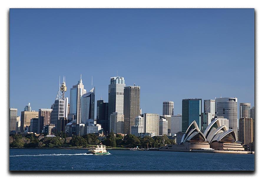 Sydney Cityscape Over Blue Sky Canvas Print or Poster  - Canvas Art Rocks - 1