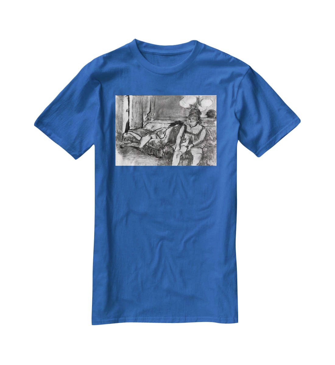 Taking a rest by Degas T-Shirt - Canvas Art Rocks - 2