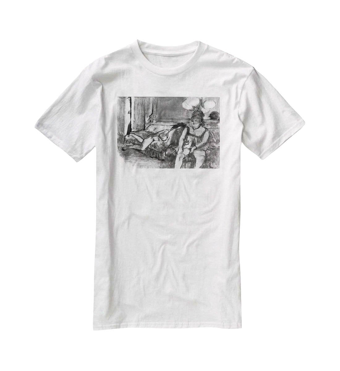 Taking a rest by Degas T-Shirt - Canvas Art Rocks - 5