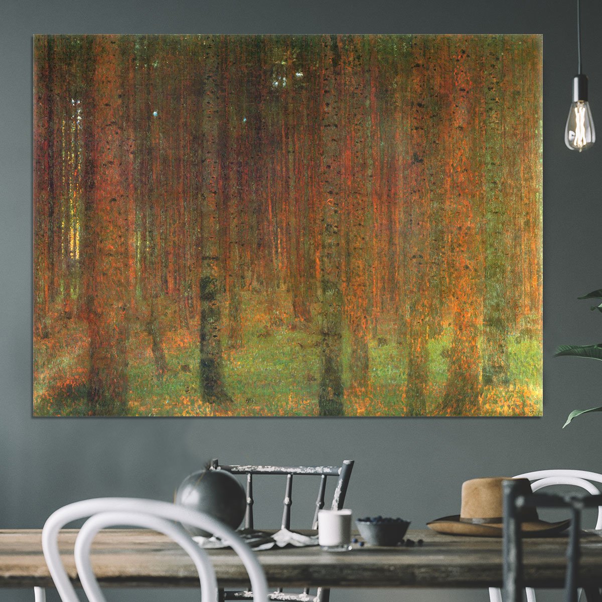 Tannenwald II by Klimt Canvas Print or Poster