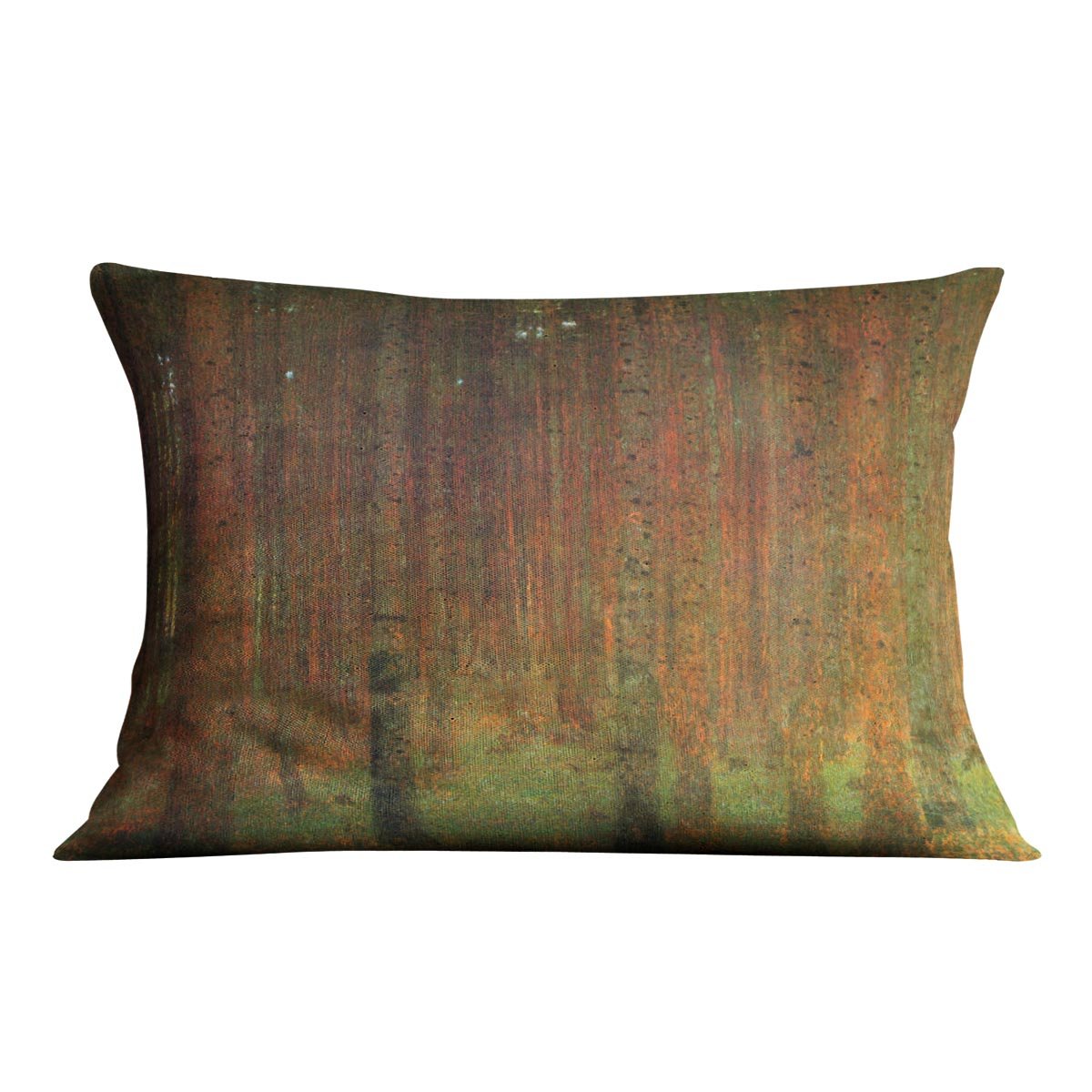Tannenwald II by Klimt Throw Pillow