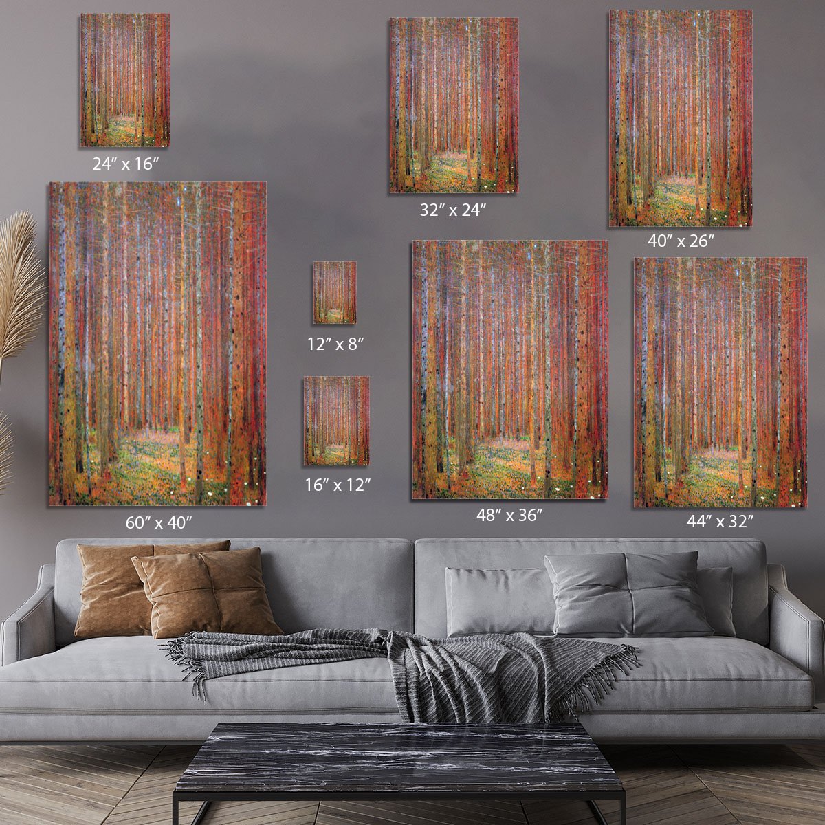 Tannenwald I by Klimt Canvas Print or Poster