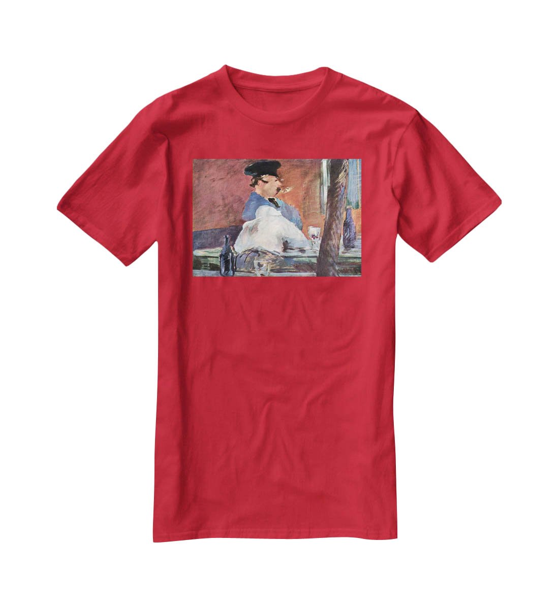 Tavern by Manet T-Shirt - Canvas Art Rocks - 4