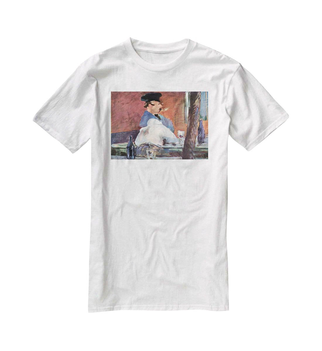 Tavern by Manet T-Shirt - Canvas Art Rocks - 5