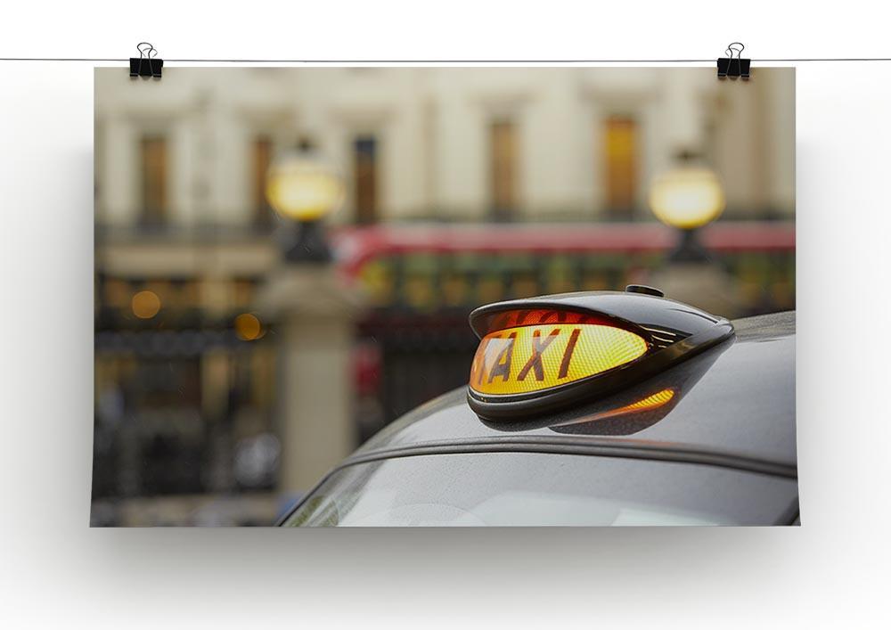 Taxi car selective focus Canvas Print or Poster - Canvas Art Rocks - 2