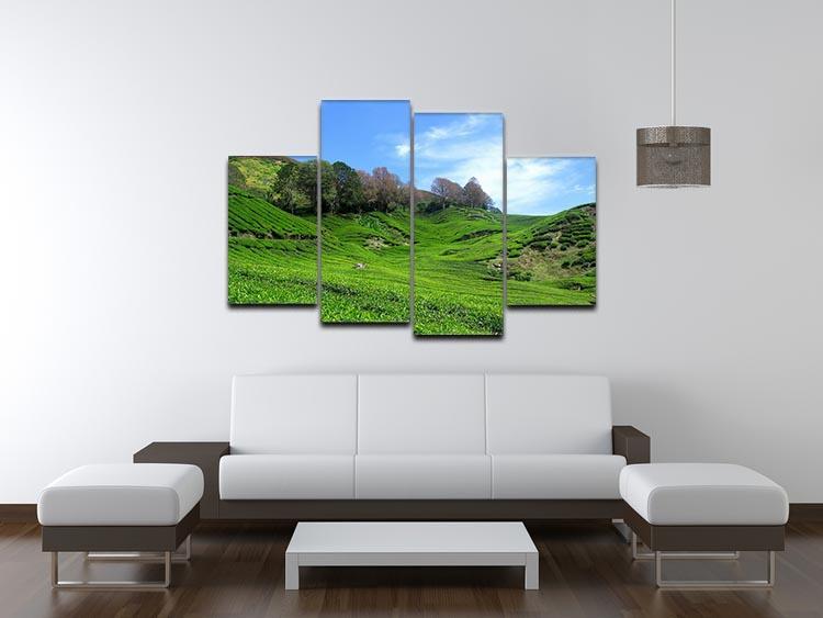 Tea Mountain 4 Split Panel Canvas  - Canvas Art Rocks - 3