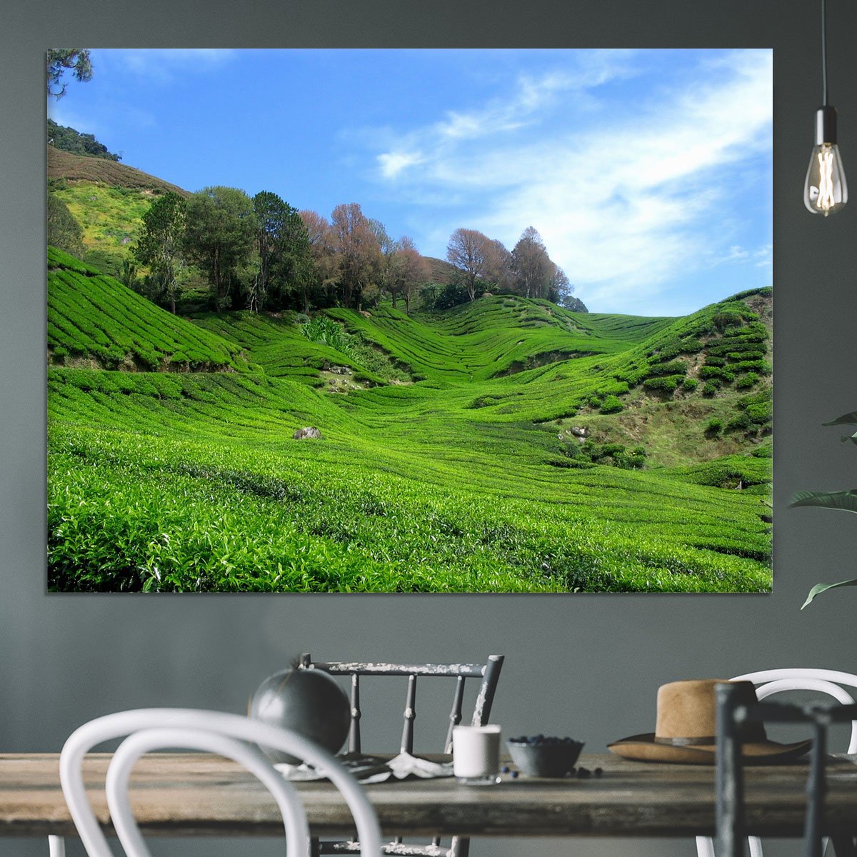Tea Mountain Canvas Print or Poster