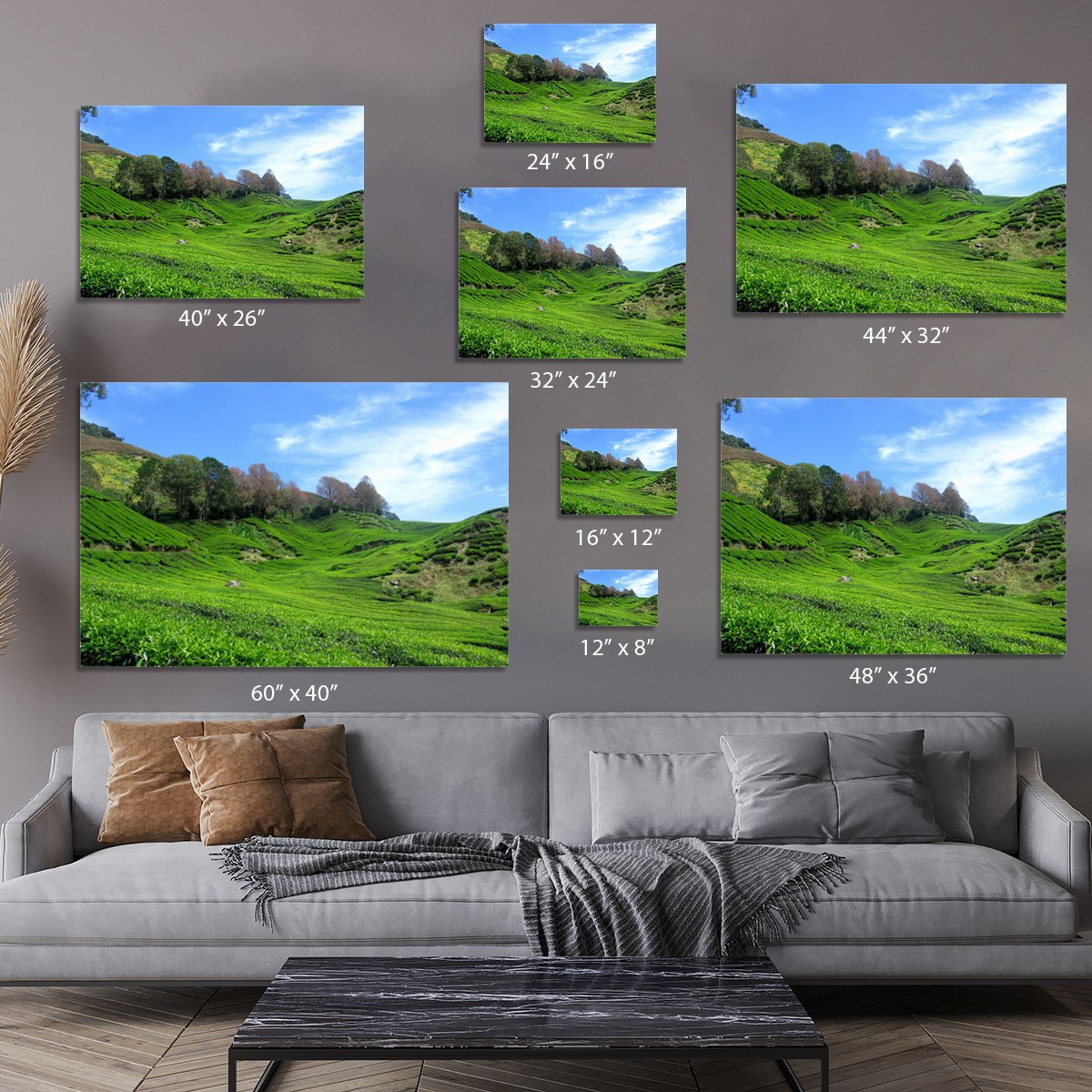 Tea Mountain Canvas Print or Poster