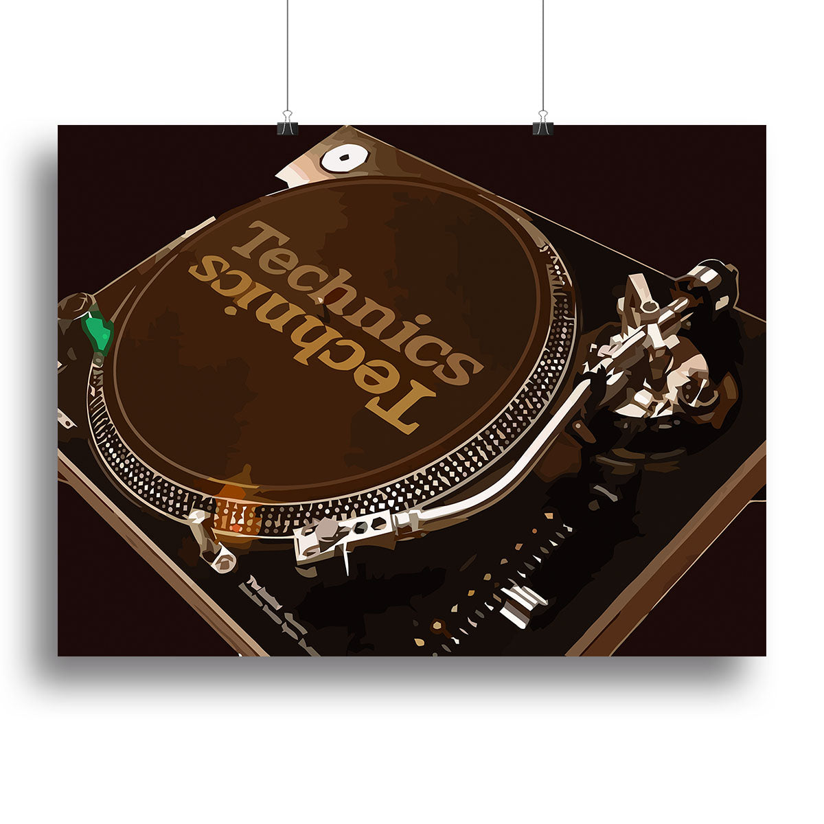 Technics 1210 Record Deck Canvas Print or Poster - Canvas Art Rocks - 2