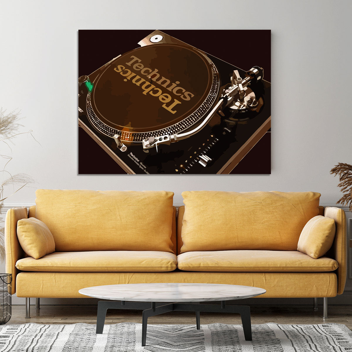 Technics 1210 Record Deck Canvas Print or Poster - Canvas Art Rocks - 4