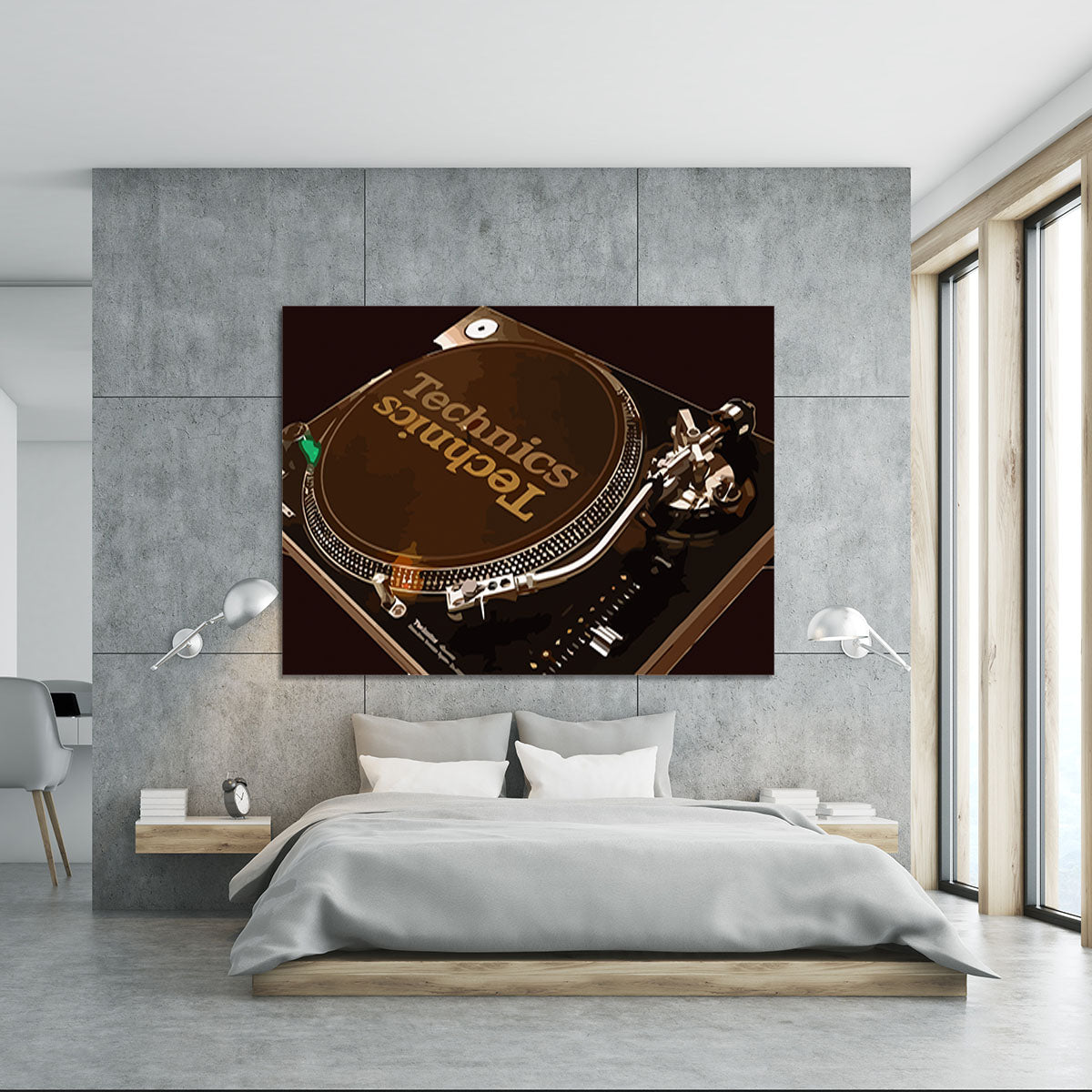 Technics 1210 Record Deck Canvas Print or Poster - Canvas Art Rocks - 5