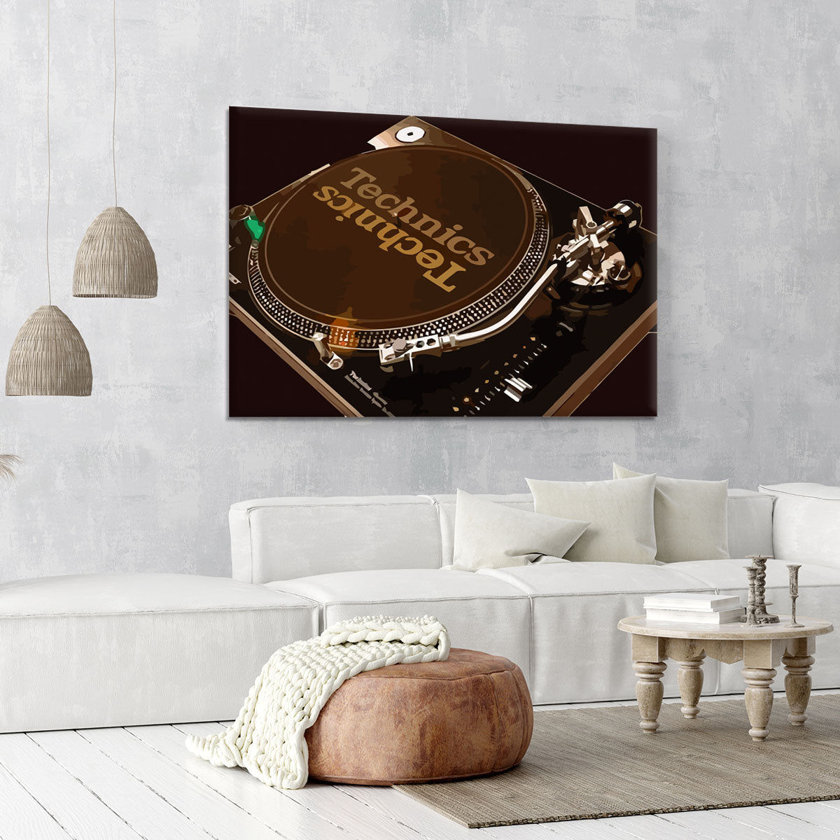 Technics 1210 Record Deck Canvas Print or Poster - Canvas Art Rocks - 6