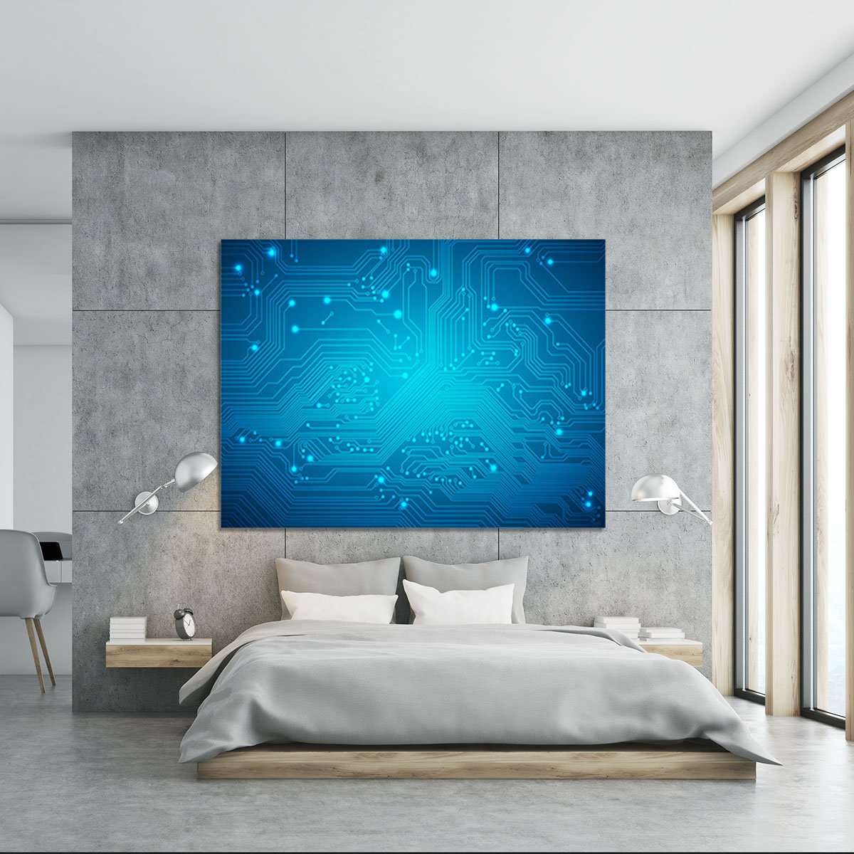 Technological vector Canvas Print or Poster