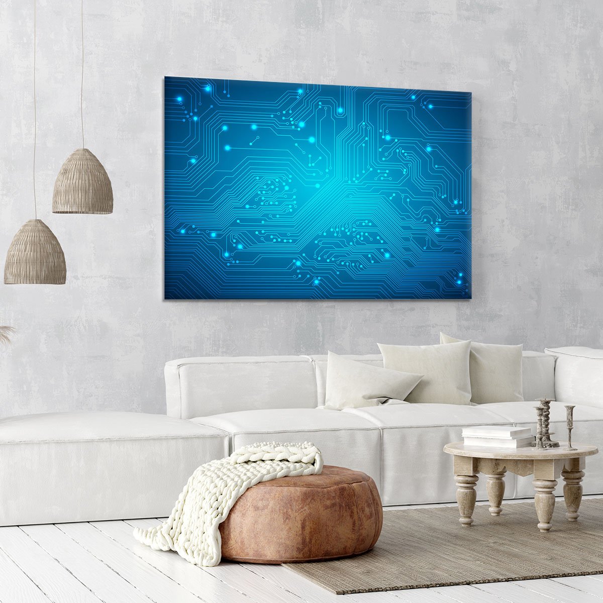 Technological vector Canvas Print or Poster