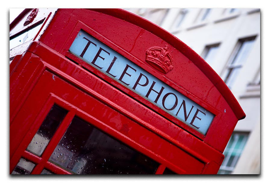 Telephone Box Print - Canvas Art Rocks - 1