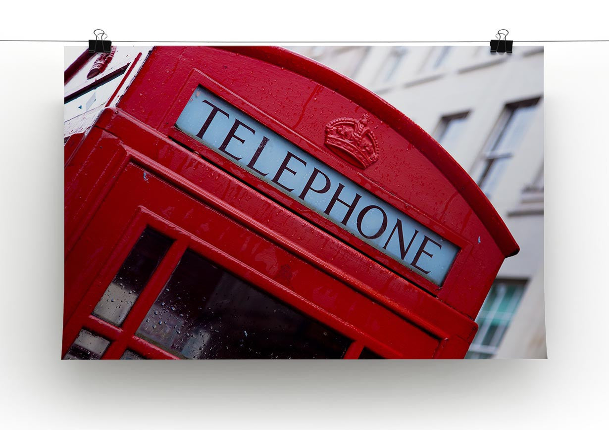 Telephone Box Print - Canvas Art Rocks - 2