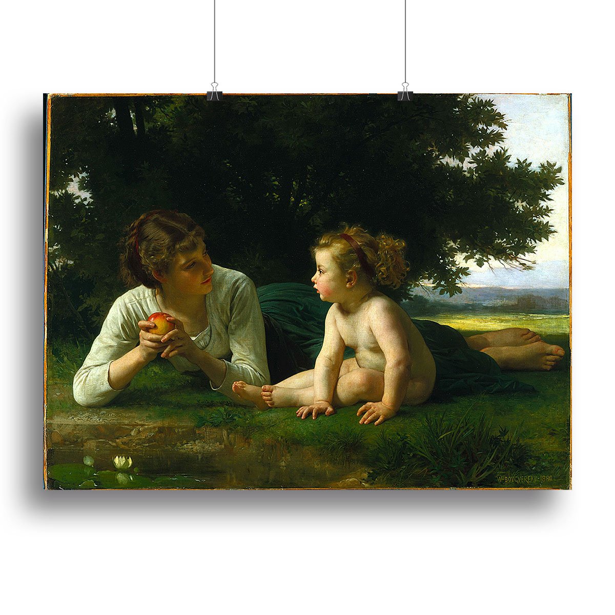 Temptation By Bouguereau Canvas Print or Poster