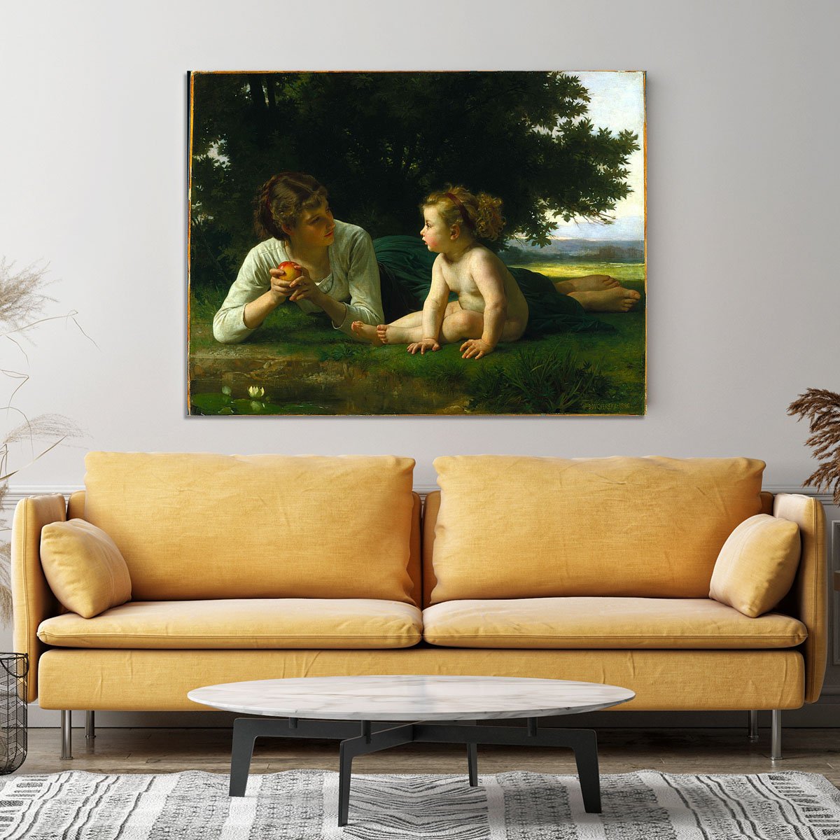Temptation By Bouguereau Canvas Print or Poster