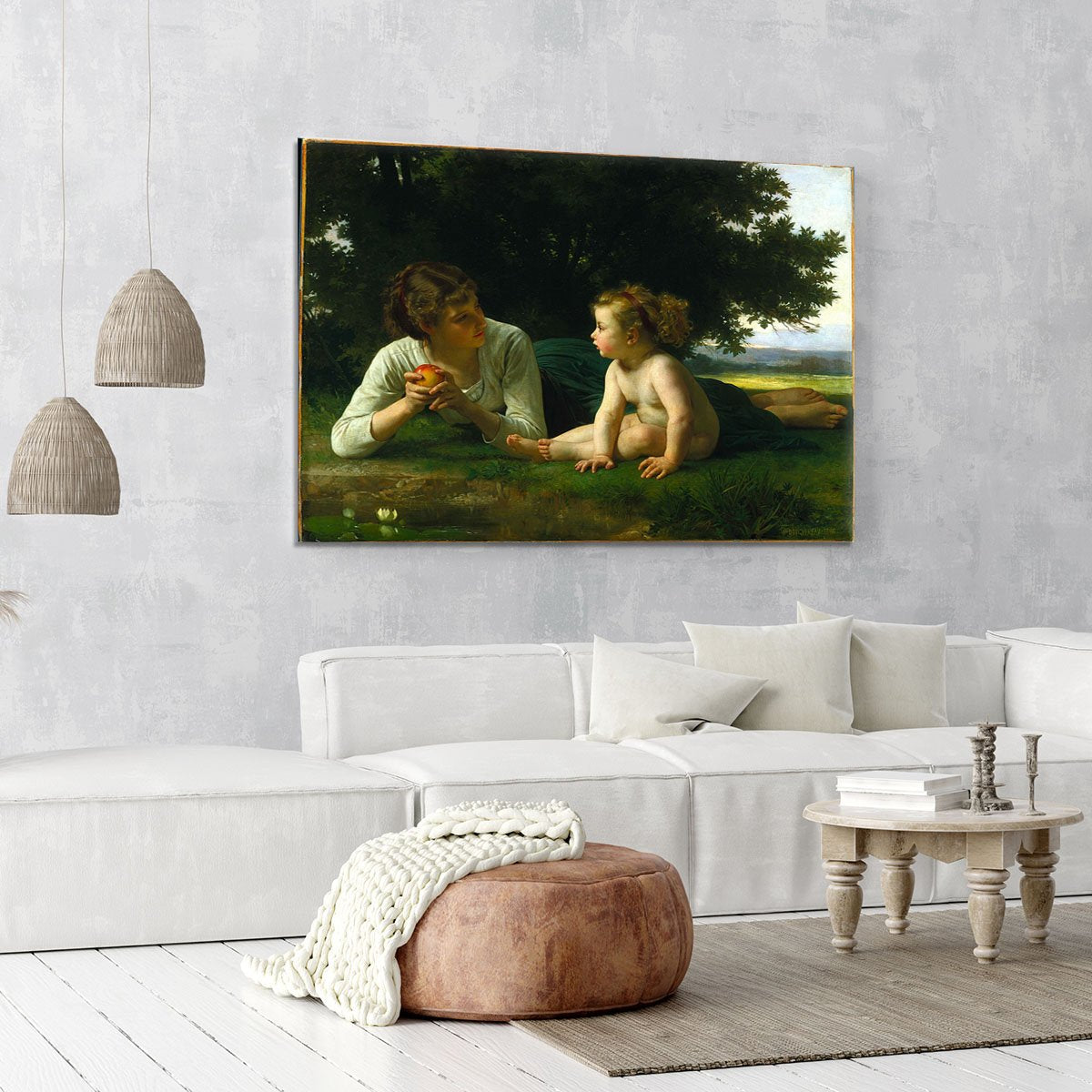 Temptation By Bouguereau Canvas Print or Poster