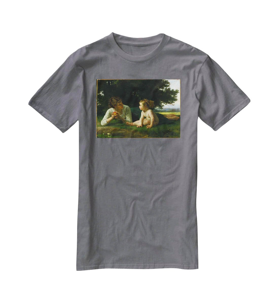 Temptation By Bouguereau T-Shirt - Canvas Art Rocks - 3