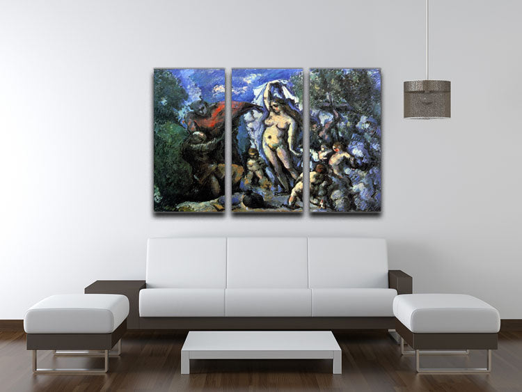 Temptation of St Anthony by Cezanne 3 Split Panel Canvas Print - Canvas Art Rocks - 3