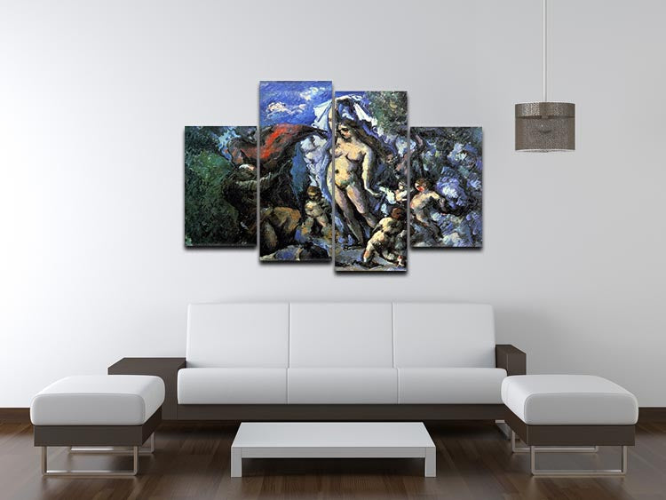 Temptation of St Anthony by Cezanne 4 Split Panel Canvas - Canvas Art Rocks - 3