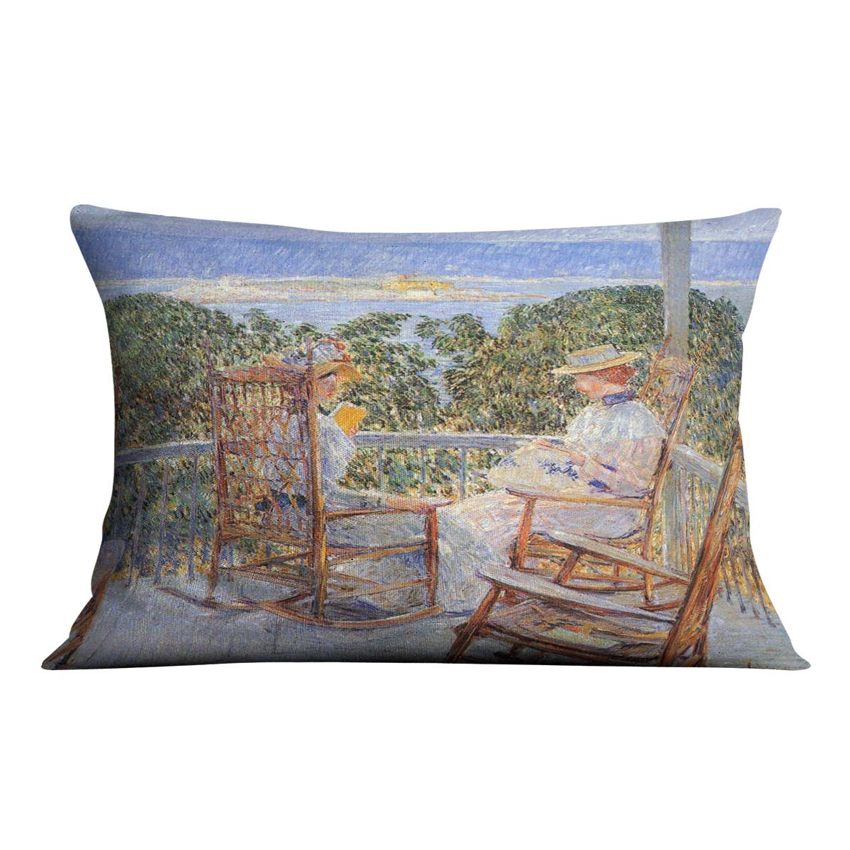 Ten Pound Island by Hassam Cushion - Canvas Art Rocks - 4