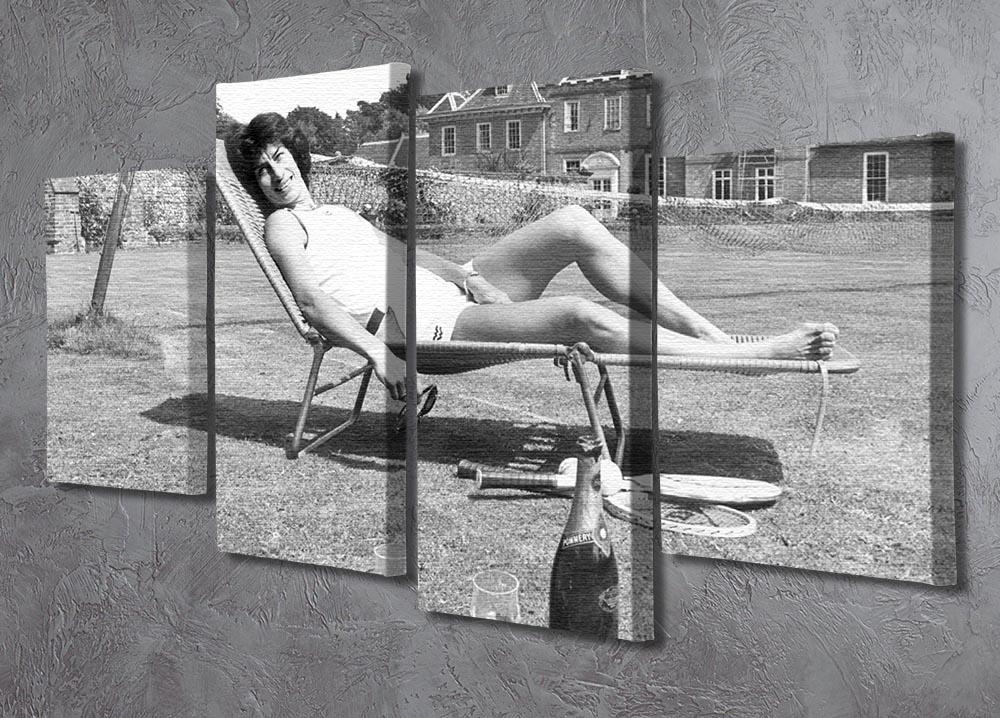 Tennis Player Virginia Wade 4 Split Panel Canvas - Canvas Art Rocks - 2