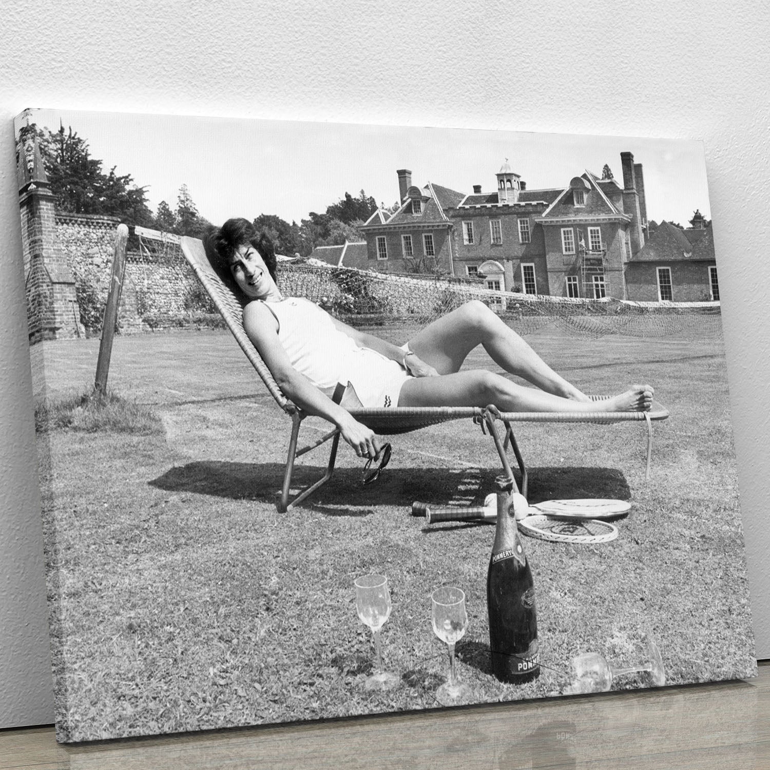 Tennis Player Virginia Wade Canvas Print or Poster
