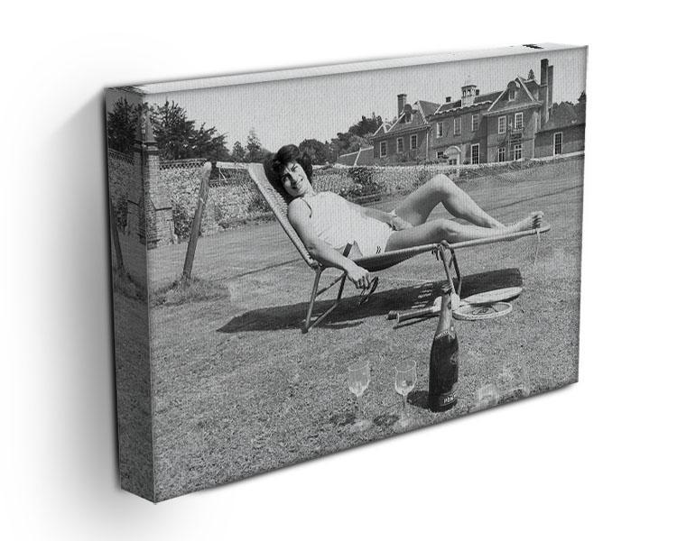 Tennis Player Virginia Wade Canvas Print or Poster - Canvas Art Rocks - 3