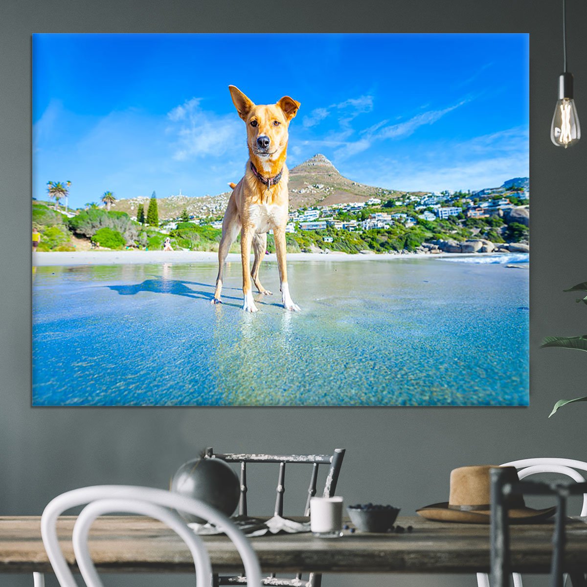 Terrier dog having fun Canvas Print or Poster