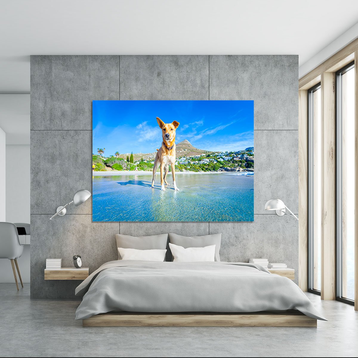 Terrier dog having fun Canvas Print or Poster