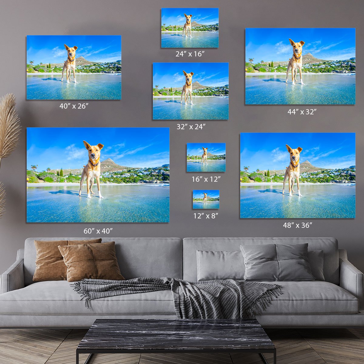 Terrier dog having fun Canvas Print or Poster