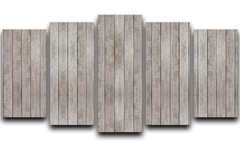 Texture of Old wood floor 5 Split Panel Canvas - Canvas Art Rocks - 1