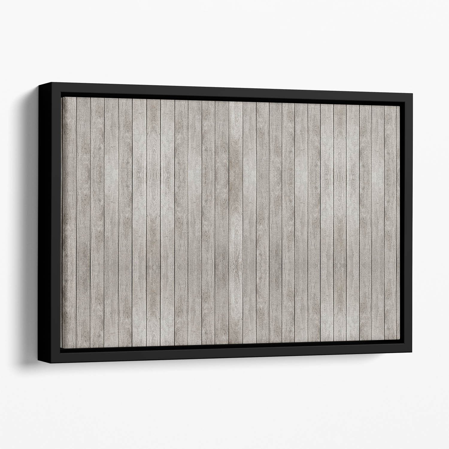 Texture of Old wood floor Floating Framed Canvas