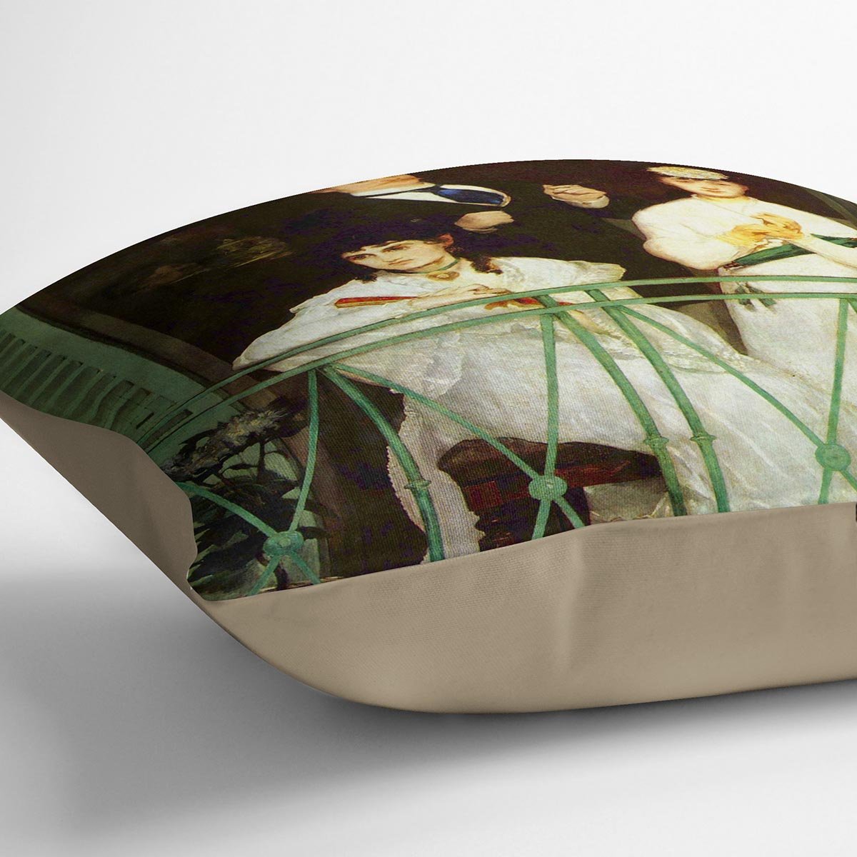 The Balcony by Manet Throw Pillow