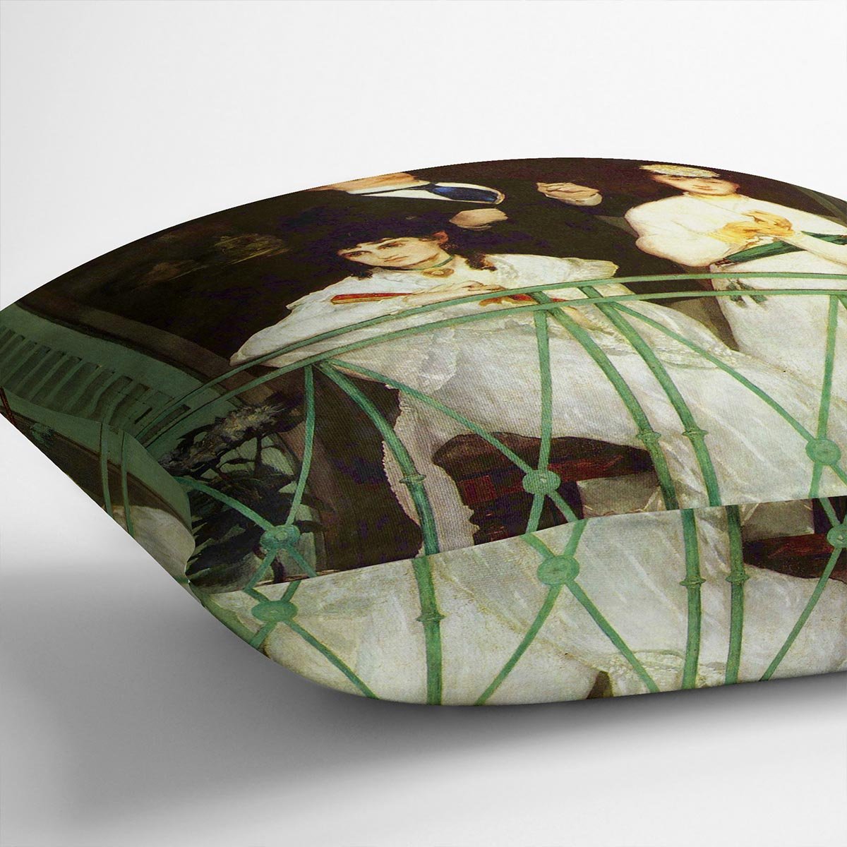 The Balcony by Manet Throw Pillow