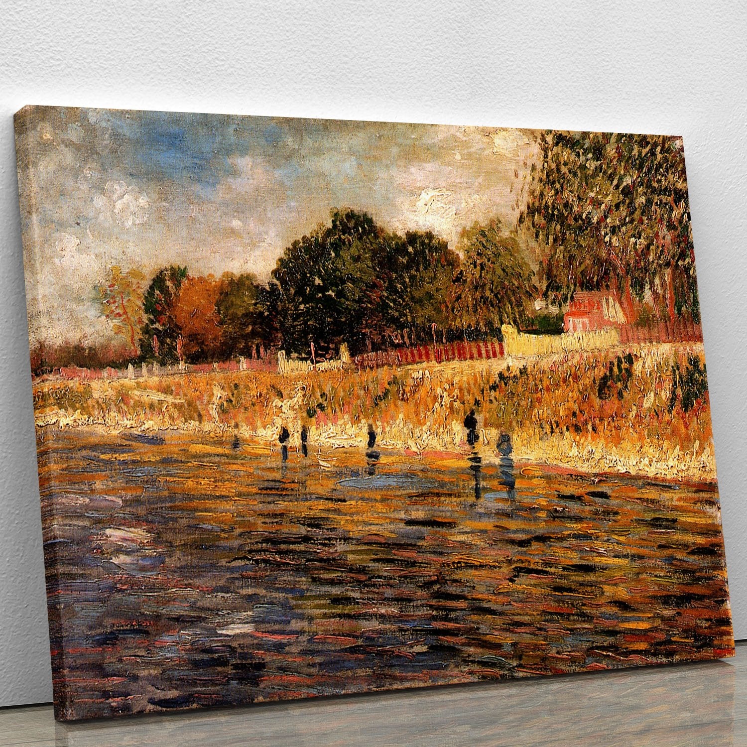The Banks of the Seine by Van Gogh Canvas Print or Poster