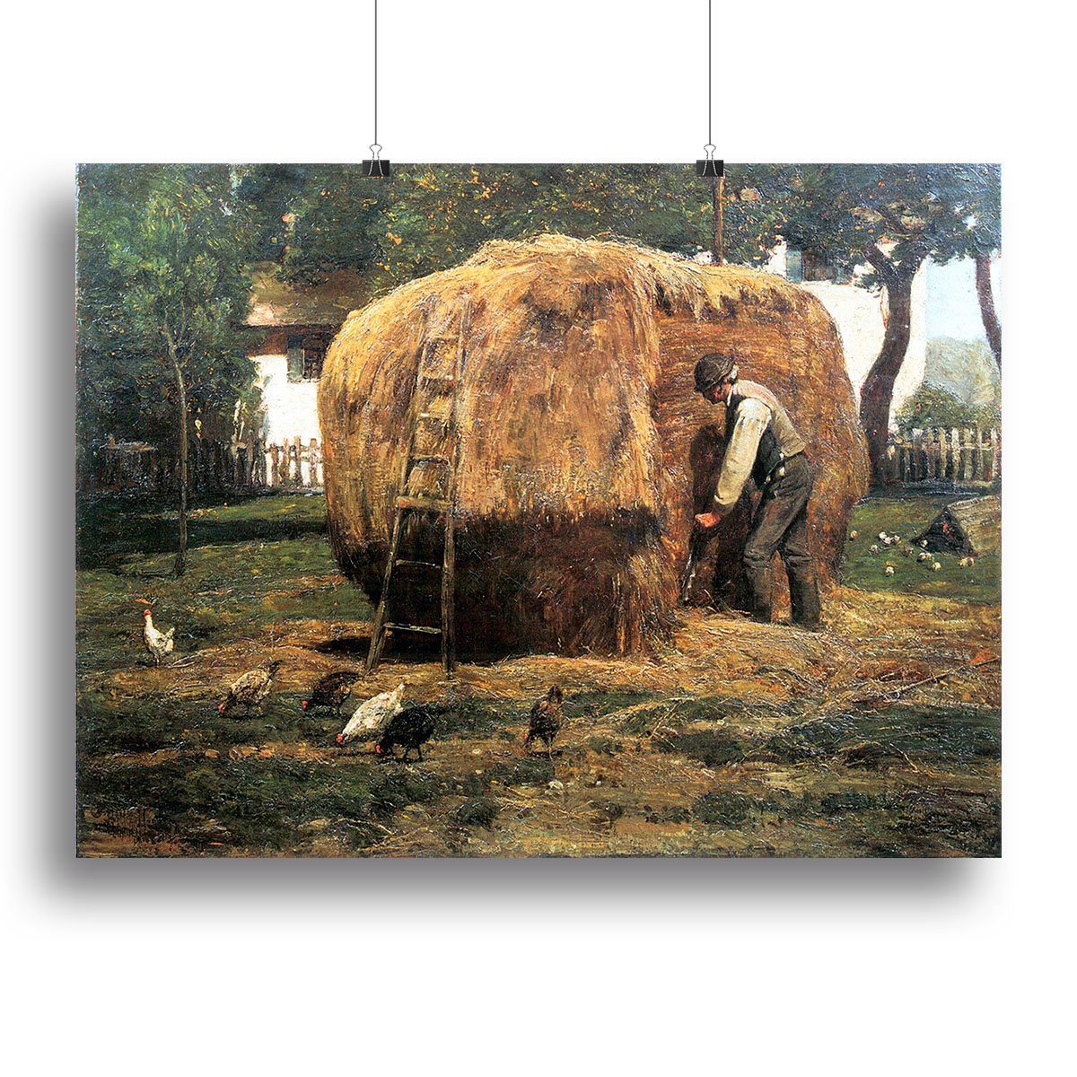 The Barnyard by Hassam Canvas Print or Poster