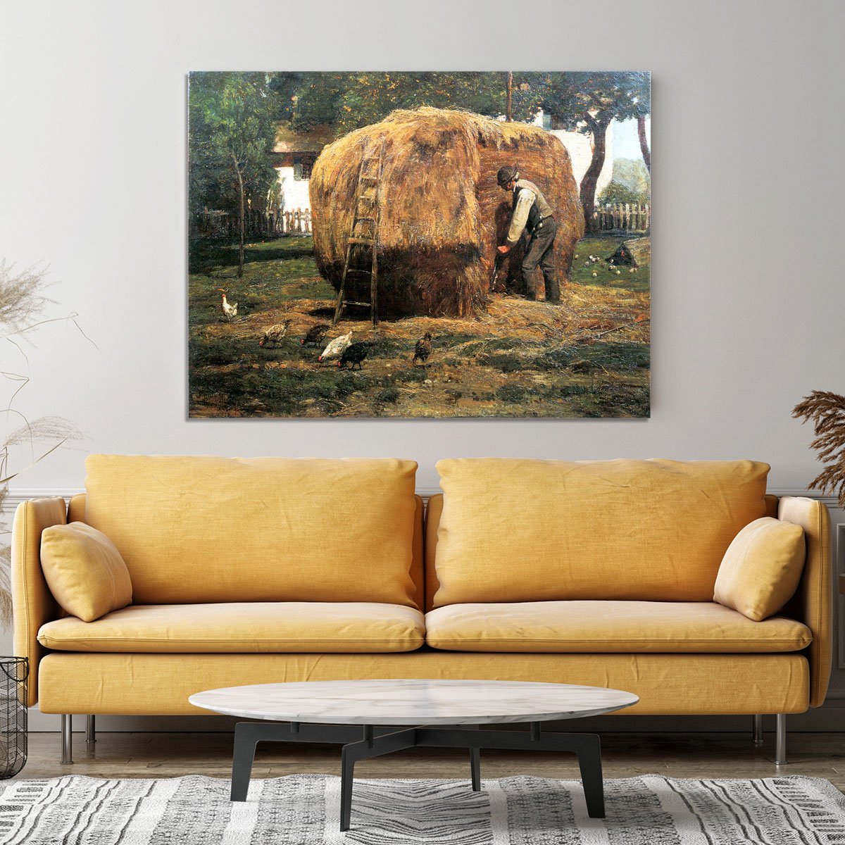 The Barnyard by Hassam Canvas Print or Poster