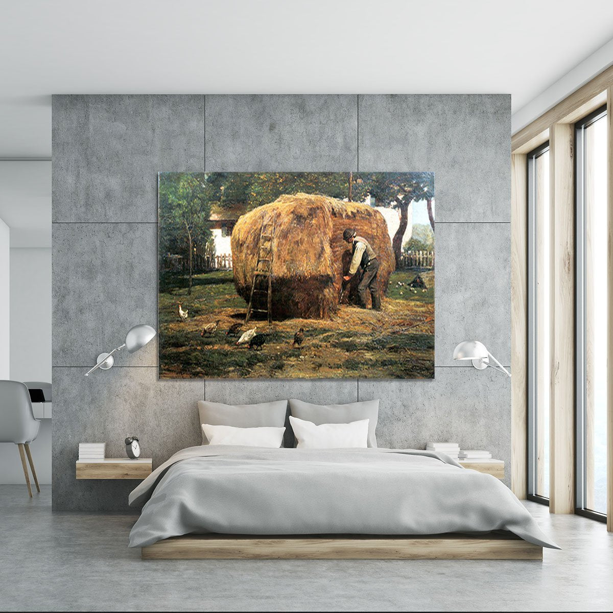 The Barnyard by Hassam Canvas Print or Poster