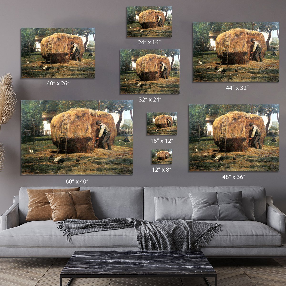 The Barnyard by Hassam Canvas Print or Poster