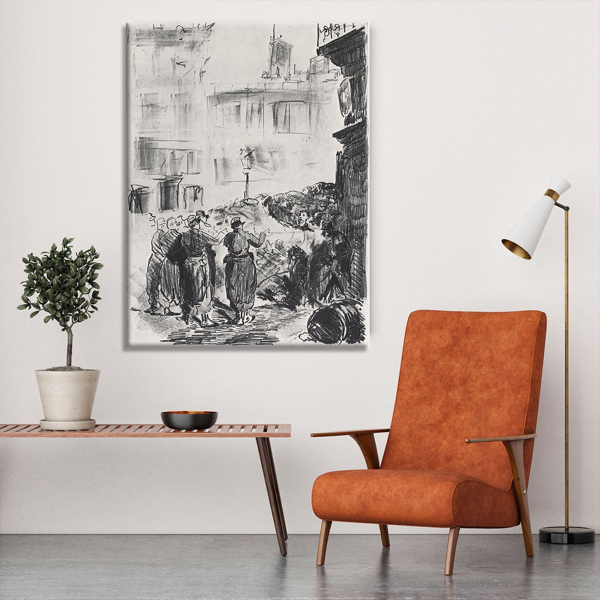 The Barricade by Manet Canvas Print or Poster